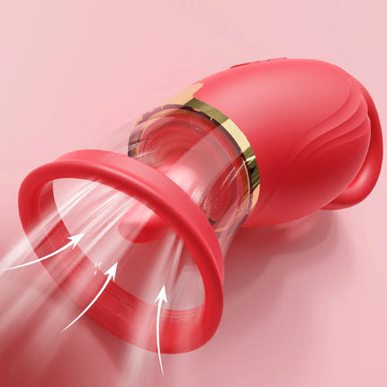 Tongue Licking Vacuum Sucking Vibrator for Women Clit Sucker Nipples Breast Massager Removable Cup Female Masturbation Sex Toy