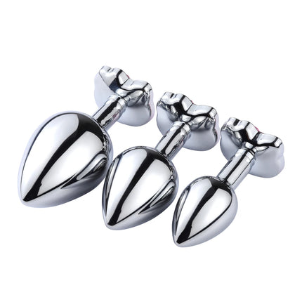 Stainless Cat Face Jewel Base Anal Plug Holle Kitty Cat Butt Plug Metal Prostate Massager Anus Stimulator Dildos Adult Sex Toys