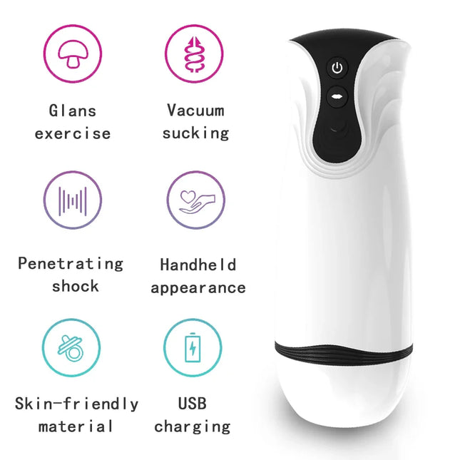 Automatic Male Masturbator Cup Blowjob Sucking Sex Machine Suction Blowjob Vagina Masturbation Pussy Vibrator Sex Toys for Men