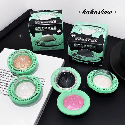 Highlighting Powder Korean Make up Fine Glitter for Face Long-Lasting Highlighting glow reicpe Contouring Luminous Finis