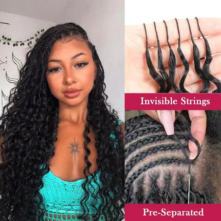Curly Human Crochet Hair For Black Women Deep Wave Crochet Human Hair Bundles 14 Inch 120G Pre-Separated Feather Crochet Human Hair Deep Wavy Invisible Crochet Hair Extensions Natural Color