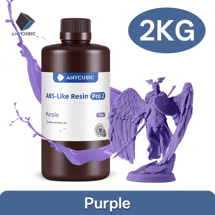 ANYCUBIC ABS Pro 2 Resin 405nm Photosensitive Polyresin High Precision with Minimal Shrinkage for LCD 3D Printer