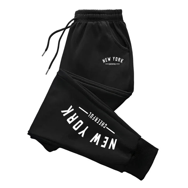 Men's Sweatpants New York Letter Printing Casual Pants Outdoor Fitness Sports Jogging Man Trousers Daily Gym Running Sportswear