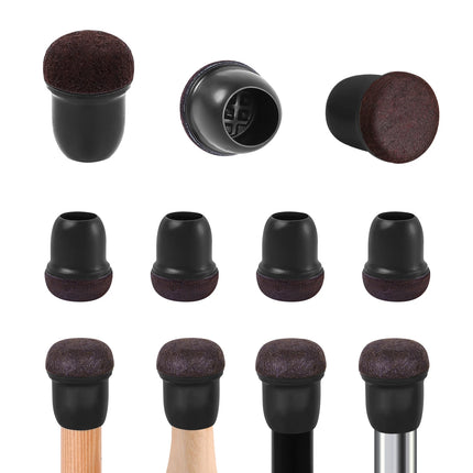 Chair Leg Caps Rubber Feet Protector Stool Table Furniture Leg Cover Non Slip Felt Bottom Pads Round Square Floor Protectors