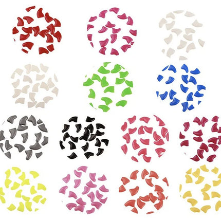 Cat Nail Caps Pet Cat Soft Paws Nail Protector Cover With Free Adhesive Glue + Applicator  20pcs/lot for Kitten