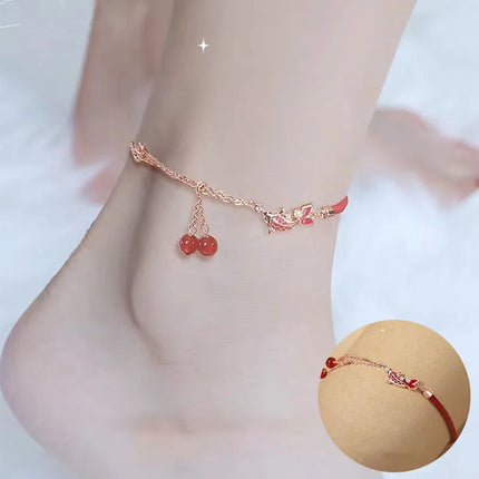 PANJBJ 925 Silver Color Mosubi Zircon Anklet For Women Girl Simplicity Retro Exquisite Jewelry Birthday Gift Dropshipping