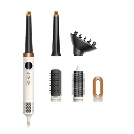 Premium 6 In 1 Hair Styler Professional High Power Hair Dryer Hot Air Brush Curling Barrel Multi Functional Hair Styling Tool