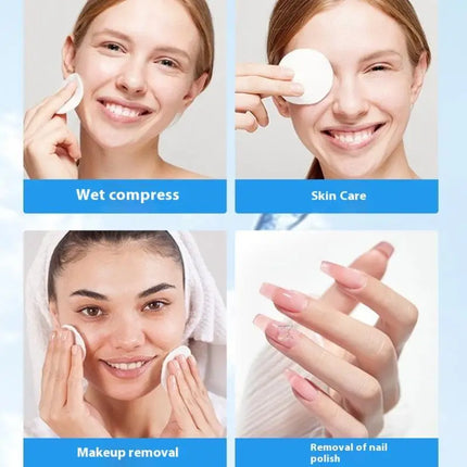 100pcs Cotton Pads Disposable Clean Cottons Face Nail Polish Remover Round Soft Face Cleansing Remover Pads Makeup Tools
