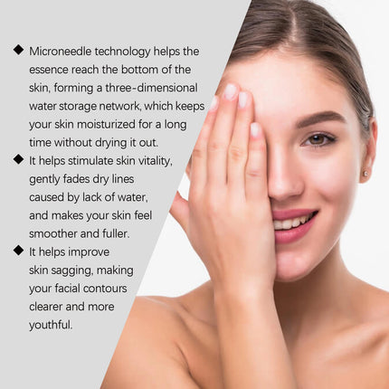0.25mm Microneedle roller Facial Serum Kit Skincare Hydrating Cream Moisturizing Repairing Deep Hydration Lock Dry skin remedy