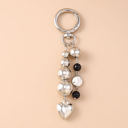 Bowknot Heart Crystal Keychain / Porte-Clés Nœud Cœur Cristal