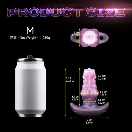 FAAK Wearable Butt Plug Strapon Silicone Anal Plug with Large Tail Wireless Control Vibrator size S M L BDSM Flirting Sex Toys