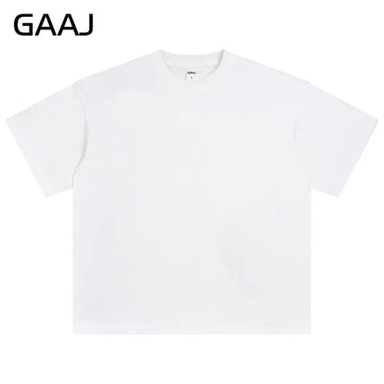 100% Cotton T shirt Women,Short Sleeve Plain Tops,Solid Oversized Hip Hop Tee Shirts,Quality Clothing Heavy Weigh 8.8oz 250gsm