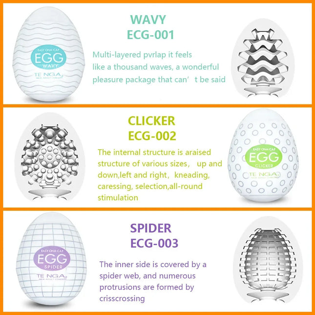 Male Masturbation Eggs, Pocket Pussy, Portable Stimulating Penis Massager, Silicone Stretchable Masturbator, Adult Sex Toys for Men