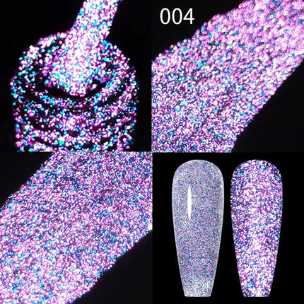 10ml Flamingo Red Magnetic Cat eye Gel Gemstone Glitter Cat Eye Gel Polish Semi-permanent UV LED Cateye Nail Varnish Manicure#GY