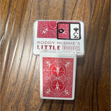 Little Door Card Magic Trick by Roddy McGhie Close-Up & Street Illusion Prop, Mentalism Force Deck Gimmick Professional Magician
