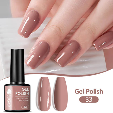 UR SUGAR 7ML Nail Gel Fresh Macaron 107 Colors All For Manicure Semi Permanent Soak Off LED UV Long-Lasting Nail Art Varnish