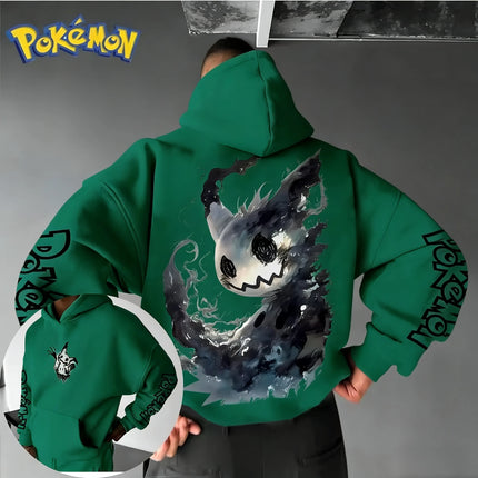 Pokémon Anime Mimikyu Joint Hoodie 2026 Men's Spring/Summer New Style American Hip Hop Casual Loose Large Parent Child Top