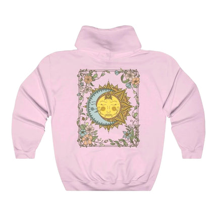 Sun and Moon Graphic Unisex Hoodie Celestial Witchy Sweatshirt Tarot Creative Design Clothing Men Women Fashion Streetwear