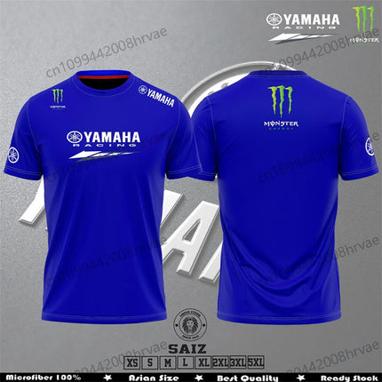 Yamaha 2025 new No. 5 off-road motorcycle T-shirt summer men's and women's quick-drying casual breathable short-sleeved shirt