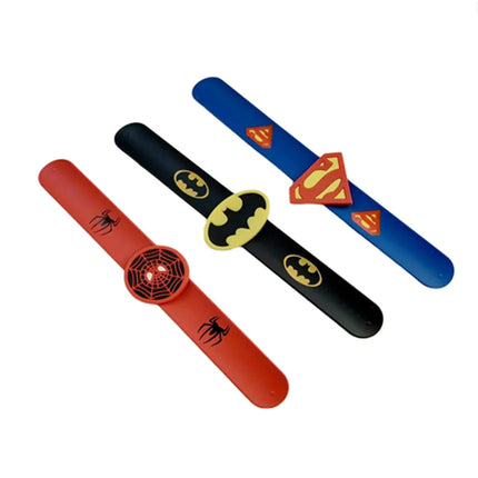1 Pc Cartoon Silicone Wristband Super Hero Action Figures Theme Automatic Bending Fitting Kid Gift Toy