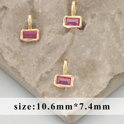 GUFEATHER,6pcs/lot,MH24,jewelry accessories,18k gold rhodium plated,copper,zircons,hand made,charms,diy pendants,jewelry making