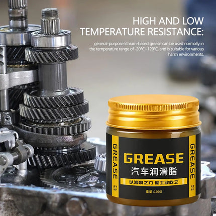 Car Wheel Bearing Grease 100g High Low Temperature Wear-Resistant Lubricant Mechanical Gears Automotive durability Grease