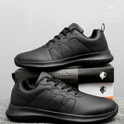 Chef shoes four season soft-sole anti-slip oil-proof waterproof portable kitchen work shoes fashion plus size casual men's shoes