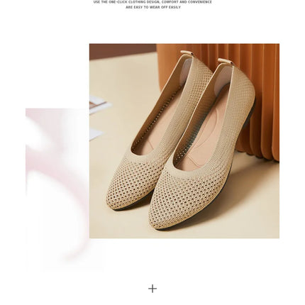 2025 Spring Breathable Mesh Flats Shoes for Women Comfortable Slip on Casual Shoes Woman Lightweight Soft Bottom Loafers