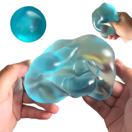 New Maltose Squishy Toys Anti Stress Sensory Fidgets Toy Soft Simulated Transparent Blue Maltose Slow-rebound Decompression Toy