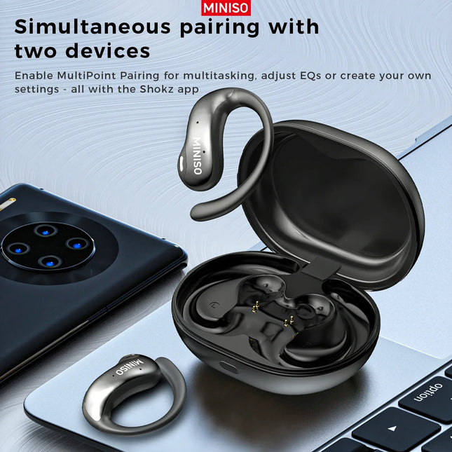 [HD Touchscreen]MINISO MS188 AI Translation Earbuds Bluetooth Earphones Wireless Headphones Ultra-long battery life