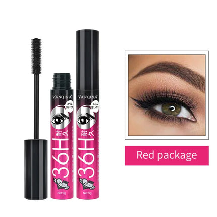 Curly Mascara Eyeliner set Thick Slender Waterproof 4D Fiber Mascara Makeup Tools Sweatproof False Lash Effect Mascara