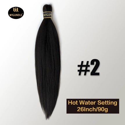 Kanekalon Hair 26 Inch 90g Pre Stretched Jumbo Braiding Hair Box Twist Braids Wholesale Synthetic Hair Extensions For Women
