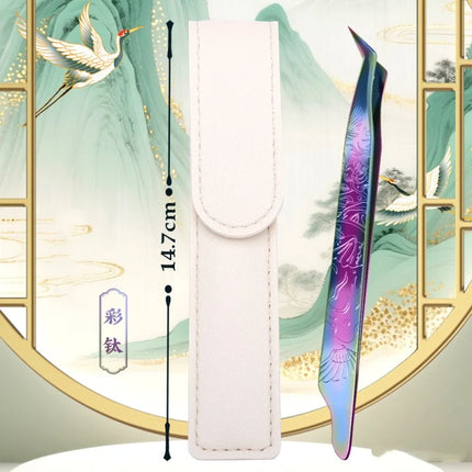 1PC  False Lashes Eyelashes Extension Tweezers 5 colors volume fans Pliers Nail Clips non-slip Professional Beauty make up Tools