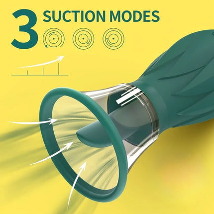 Vacuum Sucking Tongue Licking Vibrator for Women Clit Sucker Nipples Breast Massager Removable Cup Female Masturbation Sex Toy
