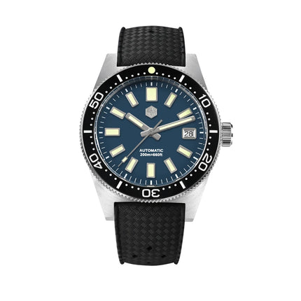 San Martin 62mas Diver Watch 39mm Classic NH35 Men Automatic Mechanical Watches Sapphire Waterproof 200m  SLN C3 Luminous SN0007