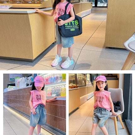 Children Sneakers Unisex Dad's Shoes Baby Boy Trainers Girls Shoes Clunky Sports Tennis Casual Flats Child Infant Footwear