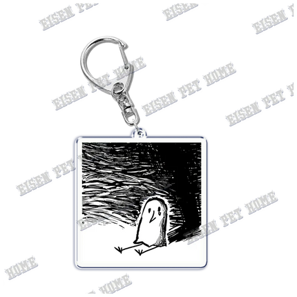 Goodnight Punpun Oyasumi Punpun Key Chain Keychains Ring for Accessories Bag Graffiti Pendant Keyring Jewelry Fans Gifts