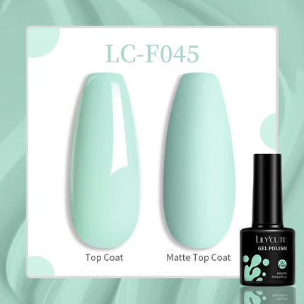 LILYCUTE 7ML Glitter Gel Nail Polish Sparkling Semi Permanent UV Gel Colorful Shinning Gel Varnish Nail Art Soak Off UV LED Gel