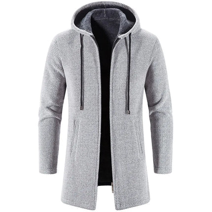 2025 Sweatwear Men's Hoodies Long Sleeve Sweatshirts for Men Zipper Hooded Mens Oversize Winter Top Jacket Coat Black Sweater