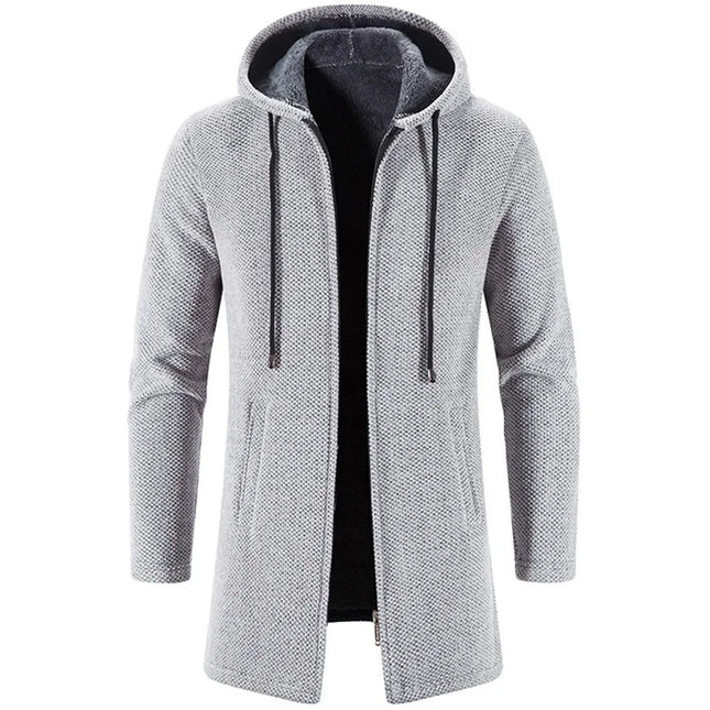 2025 Sweatwear Men's Hoodies Long Sleeve Sweatshirts for Men Zipper Hooded Mens Oversize Winter Top Jacket Coat Black Sweater