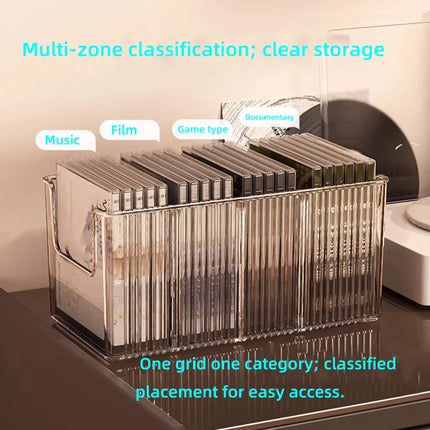 CD disc rack desktop disc black vinyl record magnetic tape display storage rack collection storage album storage box