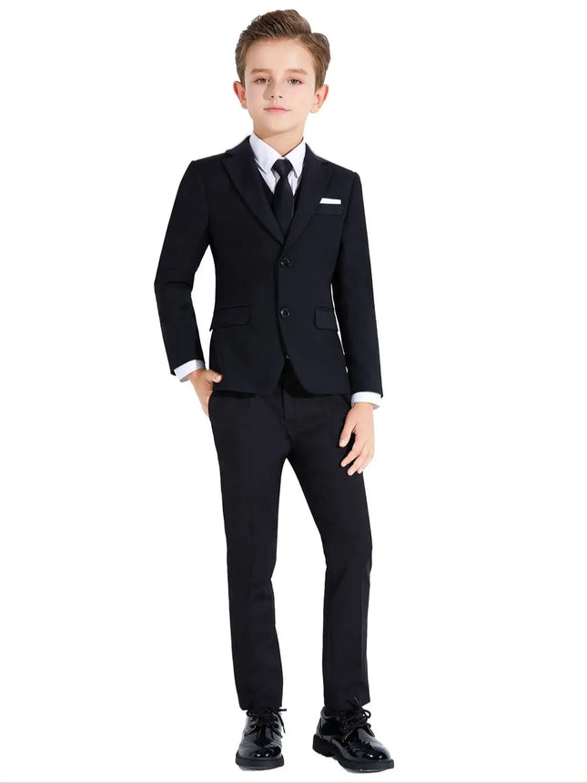 Boys' Suits Colorful Formal Suits 5 Piece Slim Fit Dresswear Suit Set School Uniforms