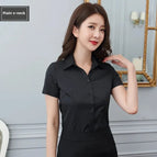 3XS / V-neck black plain