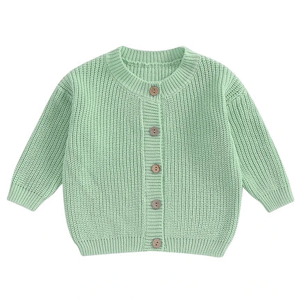 Baby Boys Girls Cardigan Autumn Spring Cotton Sweater Top Baby Children Clothing Boys Girls Knitted Sweater Kids Spring Wear