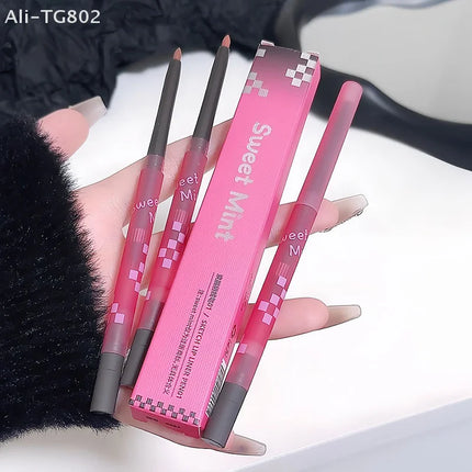 1Pc Nude Light Sweet Soft Matte Lip Liner Pencil Long-Lasting Fading Resistant Makeup Removable Lip Shaping Cosmetic Tool