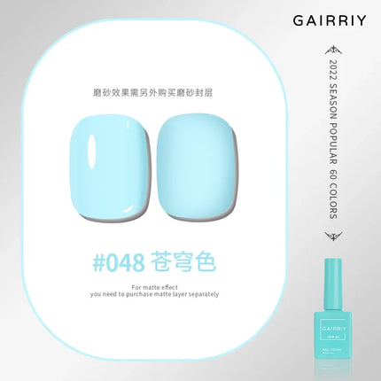 Gairriy 15ml Gel Nail Polish 60 Colors Glitter Soak Off UV LED Semi-Permanent Varnish Nail Art Salon Nail Polish Free Shipping