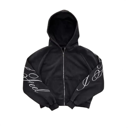 European and American new winter y2k simple and loose street wear letter printed hoodie for both men and women