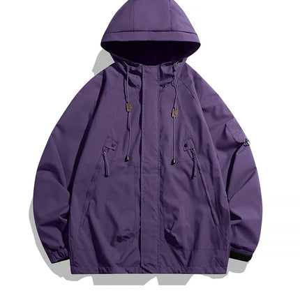Men's Hooded Windbreaker Jacket Waterproof