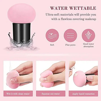 Mushroom Head Makeup Sponge Dry Wet Dual-use Cosmetic Powder Puff with Professional Foundation Creams Beauty Tools