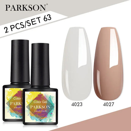 Parkson 2/3pcs Matte Top Coat Gel Nail Polish Kit Base Top Coat Set UV LED Nail Art Manicure Polish Primer Soak Off Nail Gel Set